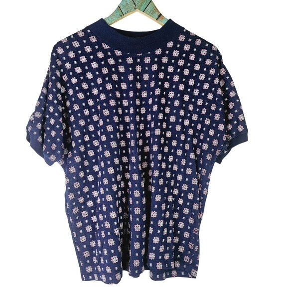 Original Venezia Sportswear Tops - Vtg Original Venezia Sportswear Lane Bryant Floral Burst Short Waist Top, 18/20